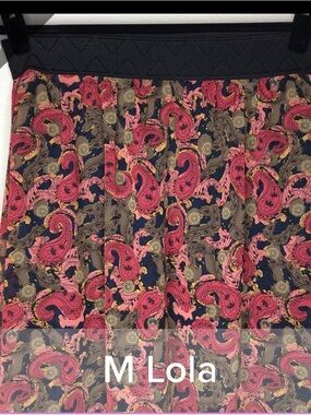 LuLaRoe Lola Skirt in Paisley size M